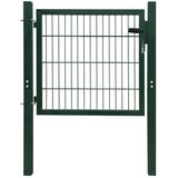 vidaXL vrata za ogradu od čelika 105 x 150 cm zelena | shoptok.hr