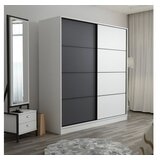 Hanah home Kale 3166 Ormar, 180x190x52cm, Bijelo-antracit cijene
