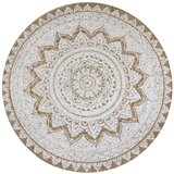 vidaXL Preproga iz pletene jute potiskana 150 cm okrogla, (20668941) | Shoptok.si