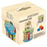 Kruzzel drvena edukativna kocka 11 u 1 s abakusom i satom, 31 cm | shoptok.hr