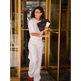 Reserved barrel leg traperice - krem | shoptok.hr