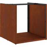  Stalak za drva za ogrjev 40x40x40 cm pohabani čelik | Eponuda.com