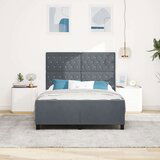vidaXL Krevet Tamno Siva 160x200 cm Baršun | shoptok.hr