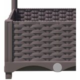  Vrtna žardinjera s rešetkom smeđa 120x40x121,5 cm PP | shoptok.hr