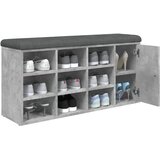  Klupa za cipele siva boja betona 102x32x50 cm konstruirano drvo | shoptok.hr
