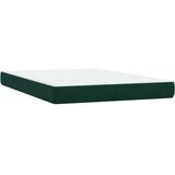 Box Spring krevet s madracem tamno zeleni 160x220 cm baršun | shoptok.hr