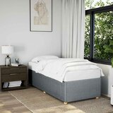  Okvir kreveta bez madraca svjetlosivi 100x200 cm od tkanine | shoptok.hr