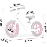 Nukido Light Flee bicikl bez pedala, bijelo sivi | shoptok.hr