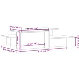  Stolići za kavu 2 kom visoki sjaj sivi od konstruiranog drva | shoptok.hr