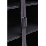 Premier Housewares Siva jeklena vitrina 80x102x40 cm Acier – | Shoptok.si