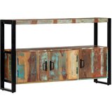  Komoda od masivnog obnovljenog drva 120 x 30 x 75 cm Smeđa | Shoptok.si