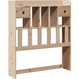 vidaXL Krevet s regalom za knjige bez madraca 100 x 200 cm od borovine | shoptok.hr