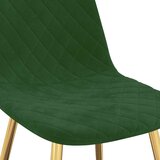  Jedilni stol 2 kosa temno zelen žamet, (20700953) | Shoptok.si