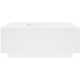 vidaXL Klubska mizica bela 100x100x40 cm inženirski les | Shoptok.si