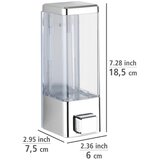 Wenko 24593100-Dozator tečnog sapuna ISTRES 320 ml sjaj. hrom/prozirna Cene