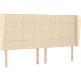  Box spring postelja z vzmetnico krem 200x200 cm blago, (21089223) | Shoptok.si