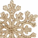 springos set božićnih ukrasa "Snježna pahulja", 6 cm, 8 komada, zlatna | shoptok.hr