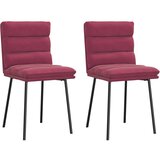 Maison Chic Jedilni stoli - Vzorci stoli 2 kosa vinsko rdeč žamet A590, (22031691) | Shoptok.si