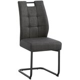 Cantus nihajni stol, kovina, tekstil črna, temno siva | Shoptok.si