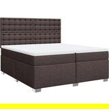  The Living Store Box spring postelja z vzmetnico temno rjav 200x200 cm blago - Box Spring Postelja, (21496637) | Shoptok.si