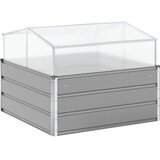  Cvetlično korito Svetlo siva 100 x 100 x 77 cm Cinkana jeklena, (5000207309) | Shoptok.si