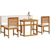  Set za blagovanje u vrtu s jastučićima 5 komada od čvrstog akacijevog drva | shoptok.hr