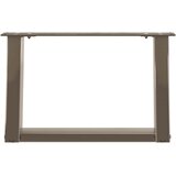  Noge za klub stolić U-oblik 2 kom Prirodni čelik 50 x (30-31) cm Čelik | shoptok.hr