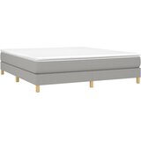  Okvir za krevet s oprugom svjetlosivi 180x200 cm od tkanine | Eponuda.com