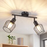 Nettlife 2 E14 kovinska stropna reflektorja, industrijska svetilka za hodnik, stenska svetilka za hodnik in dnevno sobo, črna, (22116781) | Shoptok.si