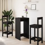  Barski stol crni 51 x 50 x 103,5 cm od konstruiranog drva | shoptok.hr