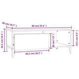  Stolić za kavu boja betona 90x50x36,5 cm konstruirano drvo | shoptok.hr