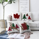 Minimalist Cushion Covers set od 4 jastučnice od chenille minimalističke navlake za jastuke leaf, 55 x 55 cm Cijene