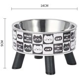 INF Cartoon Pet Elevated Bowl: Stainless Steel, Neck Protection, Non-Slip, (5000125392) | Shoptok.si