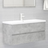 vidaXL Omarica za umivalnik betonsko siva 100x38,5x45 cm iverna plošča, (20580015) Cene