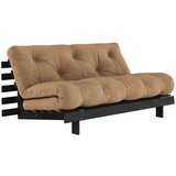 Karup Design Rjava raztegljiva sedežna garnitura 160 cm Roots Black Night – | Shoptok.si