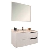 Hanah home Kupatilski ormarić sa umivaonikom i ogledalom (2 komada) Eylul Bianco | Eponuda.com