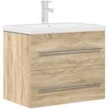  2-dijelni set kupaonskog namještaja boja hrasta sonome drveni Smeđa 60 x 38.5 x 48 cm | Shoptok.si