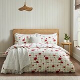 Catherine Lansfield Rdeča enojna posteljnina 135x200 cm Poppy &amp;ndash; Slike