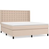  box spring s madracem cappuccino 180x200 cm umjetna koža | shoptok.hr