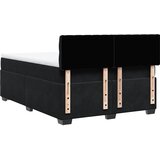  Krevet s oprugama i madracem crni 160x200 cm baršunasti | shoptok.hr