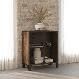 Furnova Omara rustikalno rjava 72x36x82 cm kovina in MDF, (21953845) | Shoptok.si