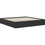  Konstrukcija postelje Črna 200 x 200 cm Inženirsko leseno, (5000121516) | Shoptok.si