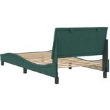  Posteljni okvir z vzglavjem temno zelen 100x200 cm žamet, (21081802) | Shoptok.si