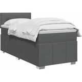  Boxspring krevet s madracem Tamnosiva 100 x 200 cm Tkanina | shoptok.hr