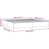  Okvir za krevet bez madraca zeleni 200x200 cm od tkanine | shoptok.hr