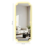 Hanah home Ogledalo sa LED rasvjetom Ledayna-007, 52 x 135 cm, Šareno | Eponuda.ba