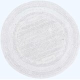 HOMESCAPES kopalniška preproga rond iz bombaža, 80 cm – bela, (5000165928) | Shoptok.si
