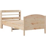  Okvir kreveta bez madraca 75 x 190 cm od masivne borovine | shoptok.hr
