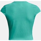 Under Armour Pjt Rck Nght Shft Cap T Q4 Turquoise Sports Crop Top T-Shirt | ePonuda.com