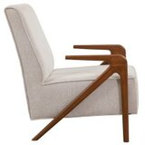 Atelier Del Sofa fotelja larus wood berjer walnut cream | ePonuda.com